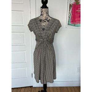 SERAPHINE Patterned Short Sleeve Dress Sz 2